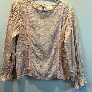 LoveShackFancy Pastel Floral Blouse